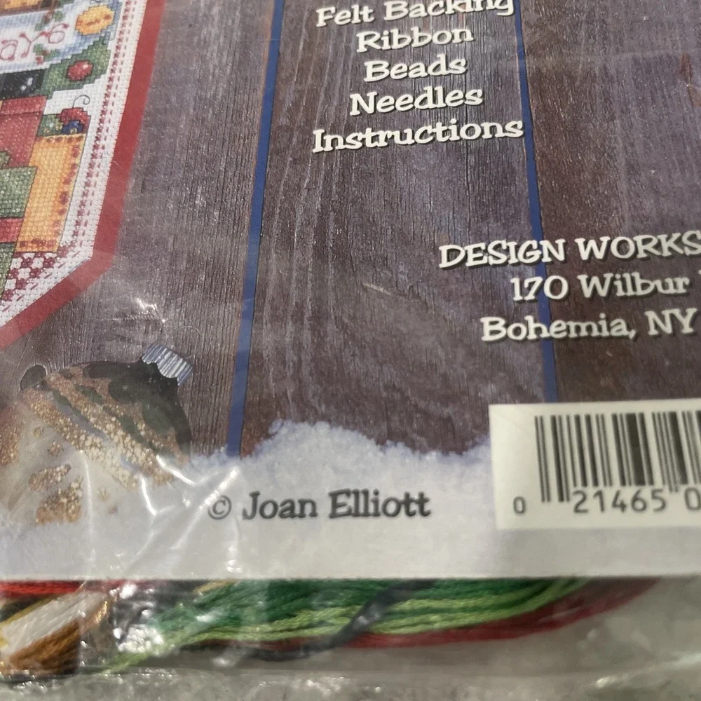 Design Works Cross Stitch Kit 5466 Elff Banner Joan Elliott Incomplete See Cond